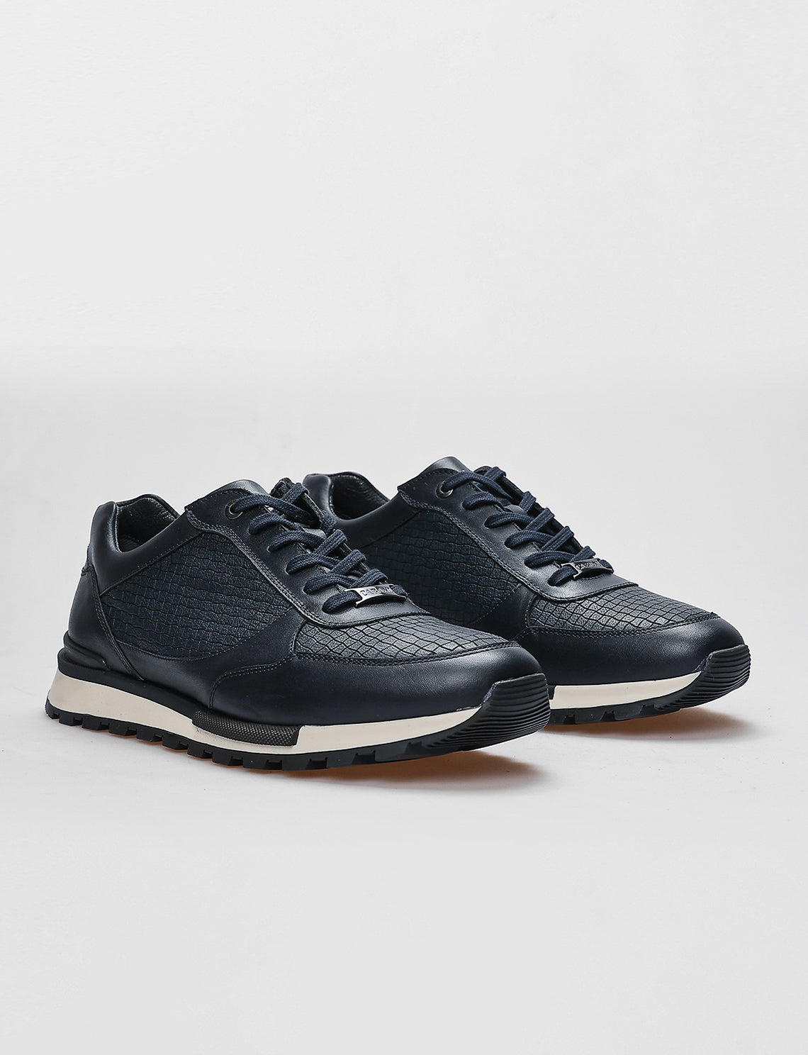 Cabani 460C548 Erkek %100 Hakiki Deri sneaker &spor 1016 Lacivert Napa-Lacivert ufak kroko