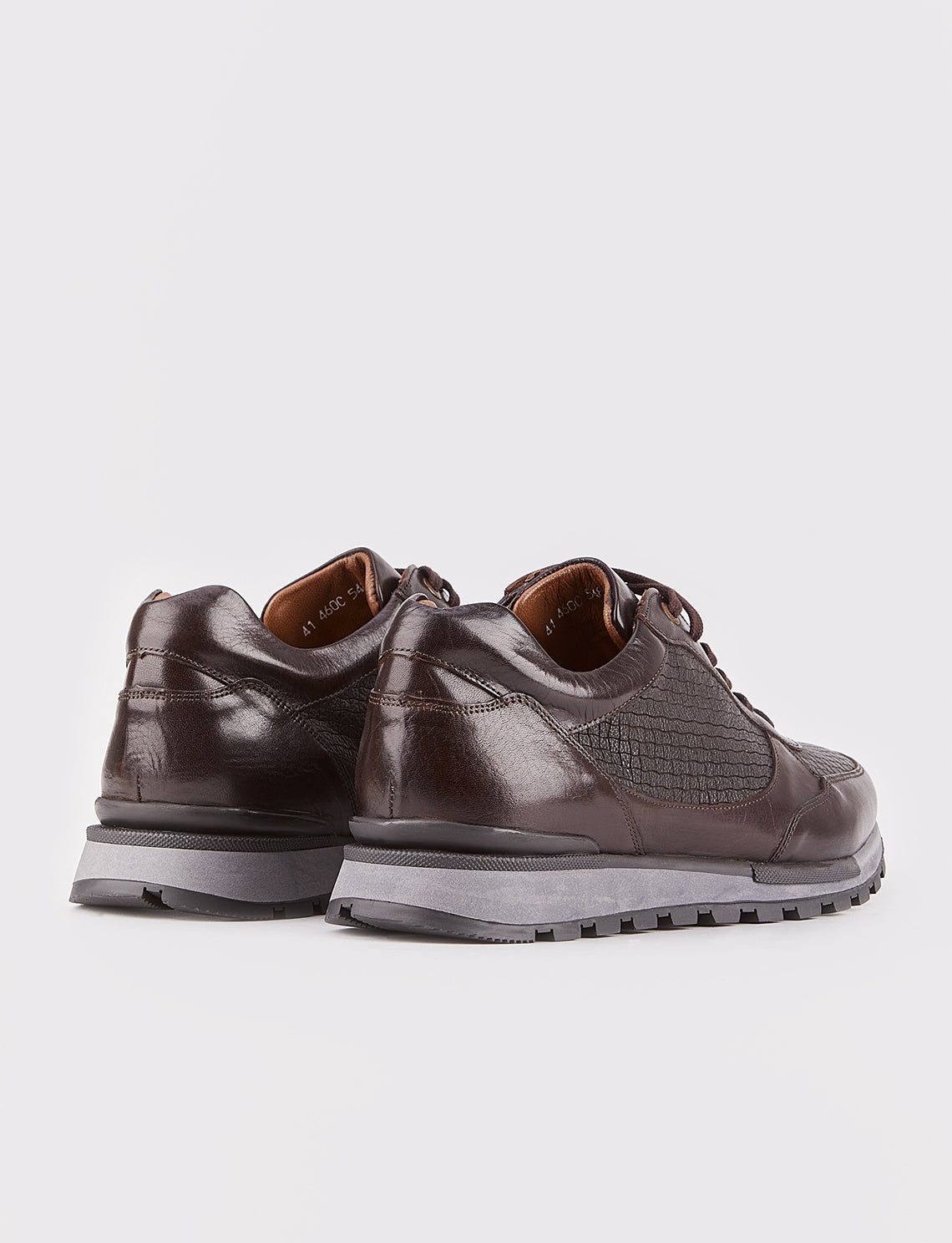 Cabani 460C548 Erkek  sneaker &spor 1017 Kahve Flap-Kahve ufuk kroko