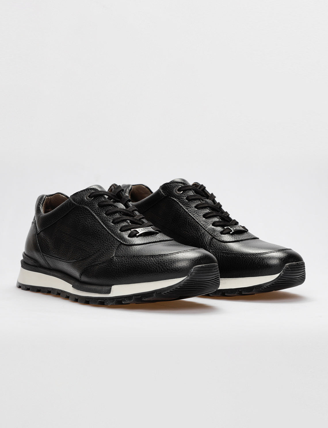 Cabani 460C548 Erkek %100 Hakiki Deri sneaker &spor 464 Siyah Ufak Kırma