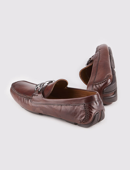 Cabani 347M472 Erkek %100 Hakiki Deri loafer & makosen 691 Kahve Sannetta