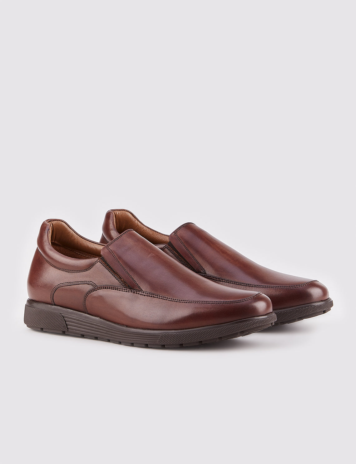 Cabani 140H1362 Erkek %100 Hakiki Deri Günlük Ayakkabı Kahverengi