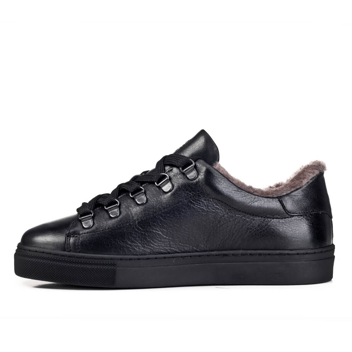 Cabani 136K1471 Kadın %100 Hakiki Deri sneaker &spor 400 Siyah Napa