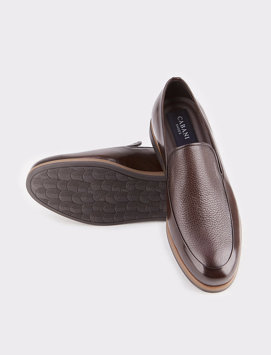 Cabani 5461 Erkek %100 Hakiki Deri Klasik Ayakkabı Kahverengi