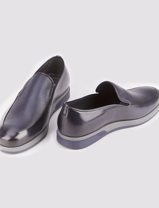 Cabani 5461 Erkek %100 Hakiki Deri Klasik Ayakkabı N.Blue B.Bfl.-N.Blue Deer