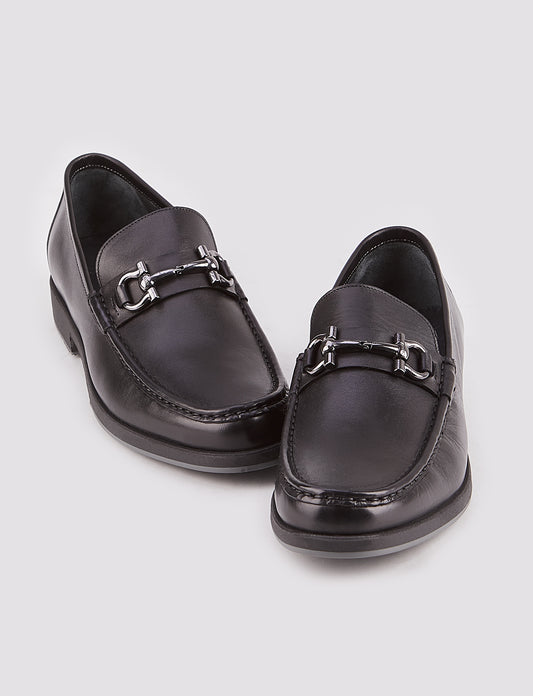 Cabani 443M1133 Erkek %100 Hakiki Deri Günlük Ayakkabı 017 Siyah Antik-Siyah Geyik