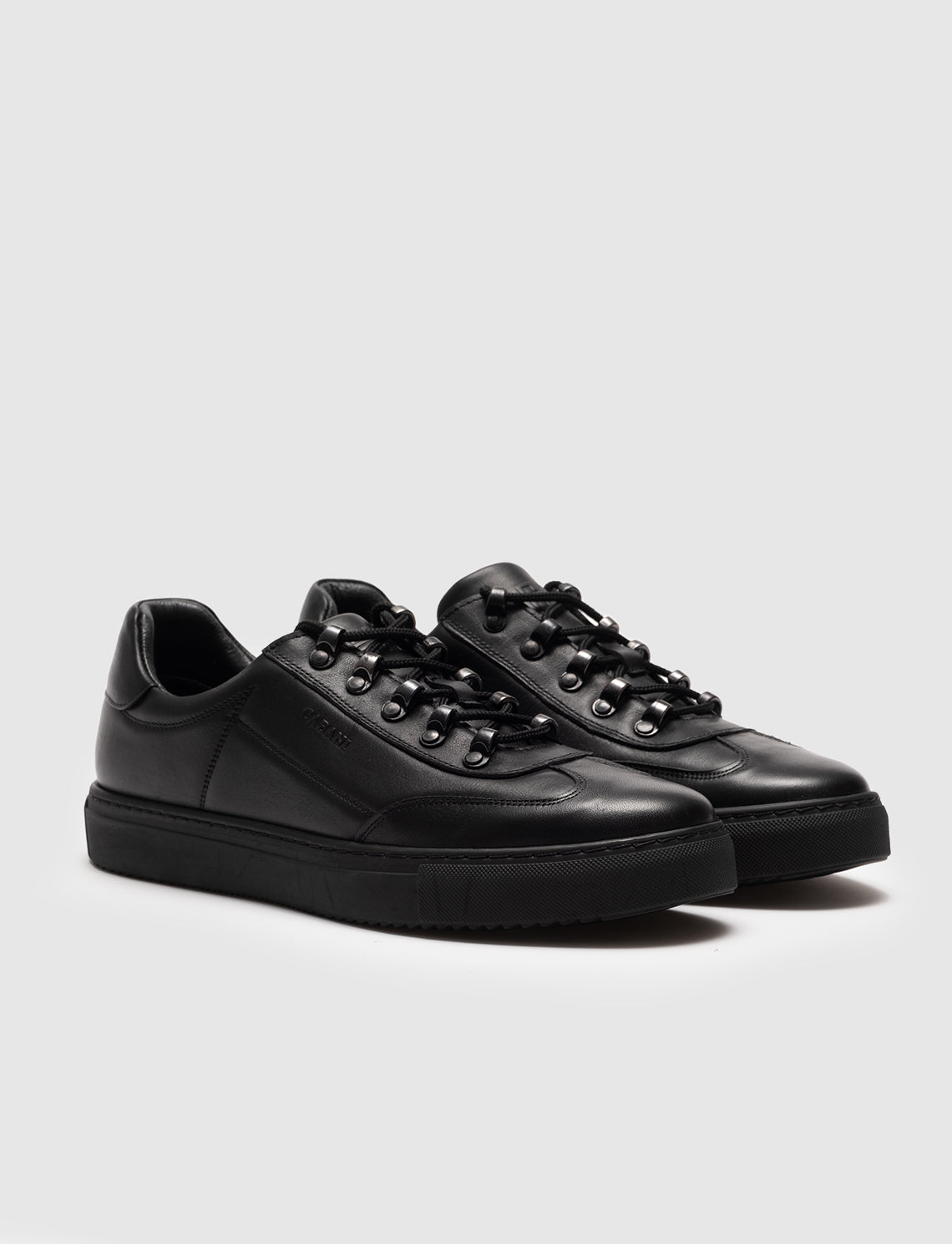 Cabani 454M1448 Erkek %100 Hakiki Deri sneaker &spor Siyah