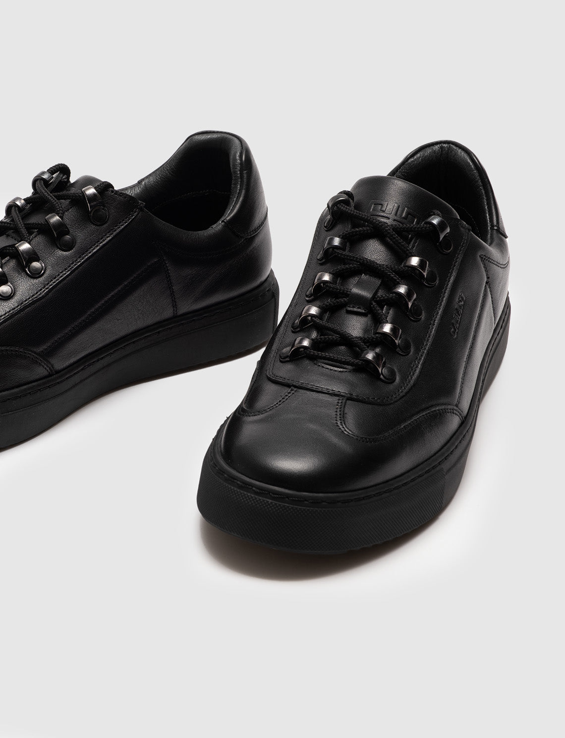 Cabani 454M1448 Erkek %100 Hakiki Deri sneaker &spor Siyah