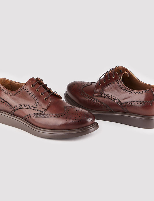 Cabani 114M506 Erkek %100 Hakiki Deri Günlük Ayakkabı 691 Kahve Sannetta