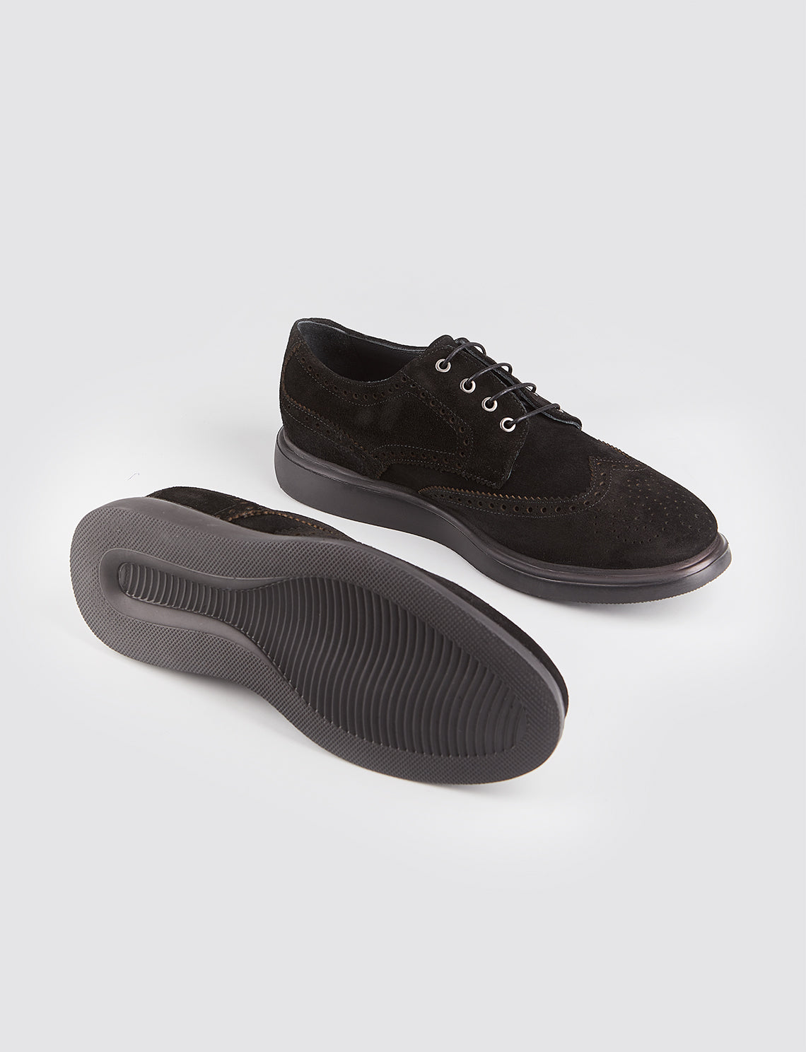 Cabani 114M506 Erkek Süet Hakiki Deri Günlük Ayakkabı Siyah