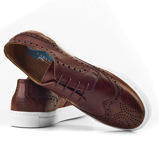 Cabani 312M1418 Erkek %100 Hakiki Deri sneaker &spor 691 Kahve Sannetta