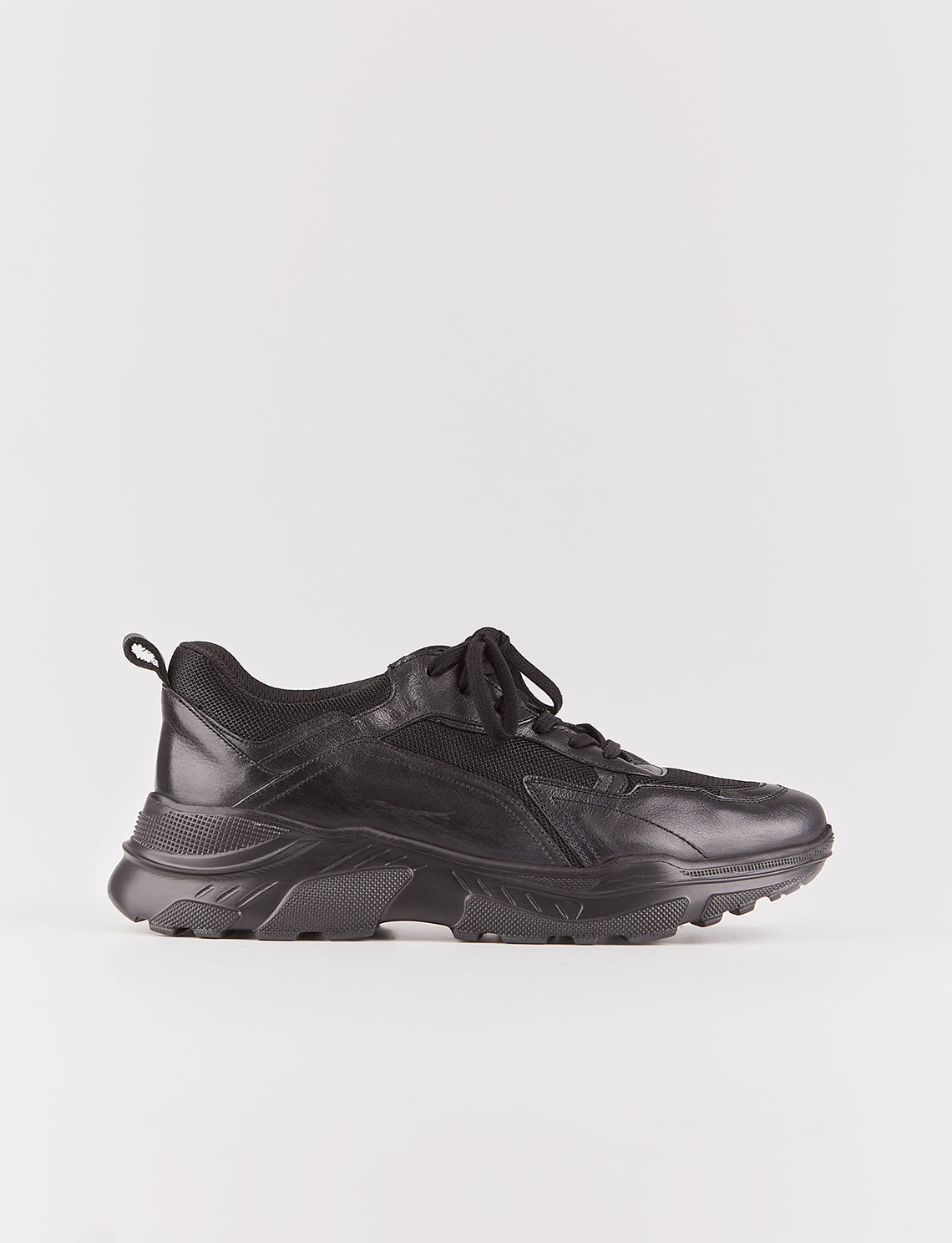 Cabani 256B1391 Erkek %100 Hakiki Deri sneaker &spor Siyah