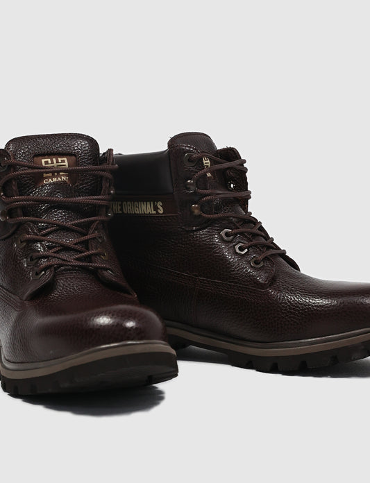 Cabani 373H763 Erkek %100 Hakiki Deri Klasik Bot 327 Kahve Kırma Floter