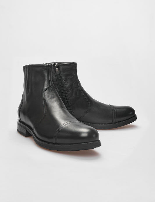Cabani 319E759 Erkek %100 Hakiki Deri Klasik Bot Siyah