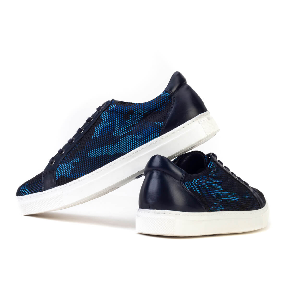 Cabani 312M995 Erkek %100 Hakiki Deri sneaker &spor Mavi