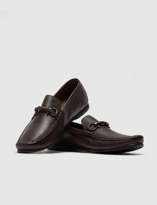 Cabani 167M098 Erkek %100 Hakiki Deri loafer & makosen 027 Kahve Ufak Kırma
