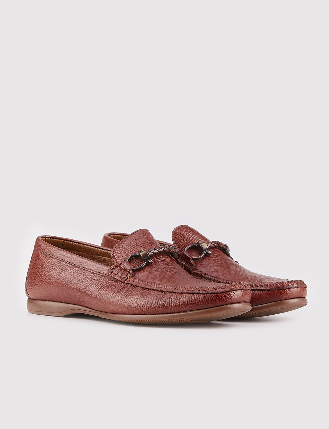 Cabani 167M098 Erkek %100 Hakiki Deri loafer & makosen 269 Taba Kırma Floter