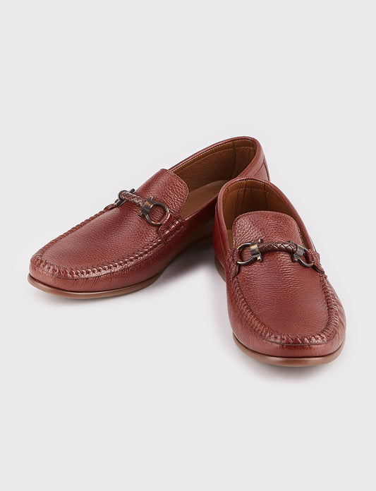 Cabani 167M098 Erkek %100 Hakiki Deri loafer & makosen 269 Taba Kırma Floter