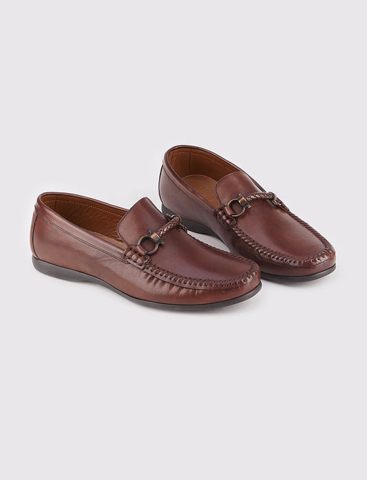 Cabani 167M098 Erkek %100 Hakiki Deri loafer & makosen 691 Kahve Sannetta