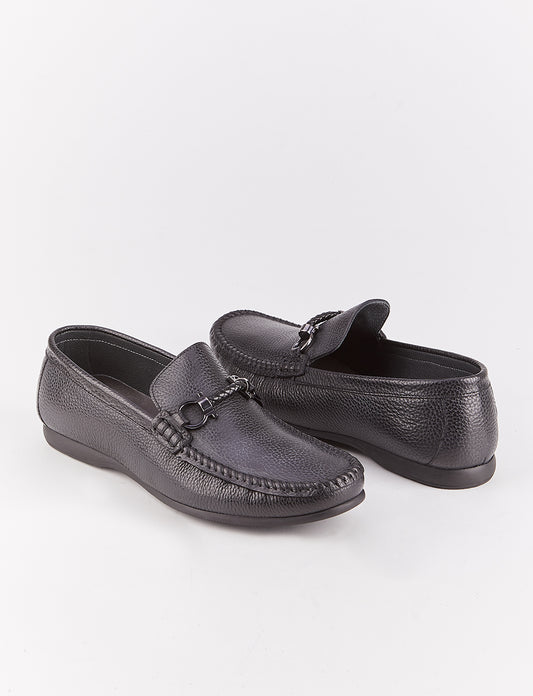 Cabani 167M098 Erkek %100 Hakiki Deri loafer & makosen 426 Siyah Kırma