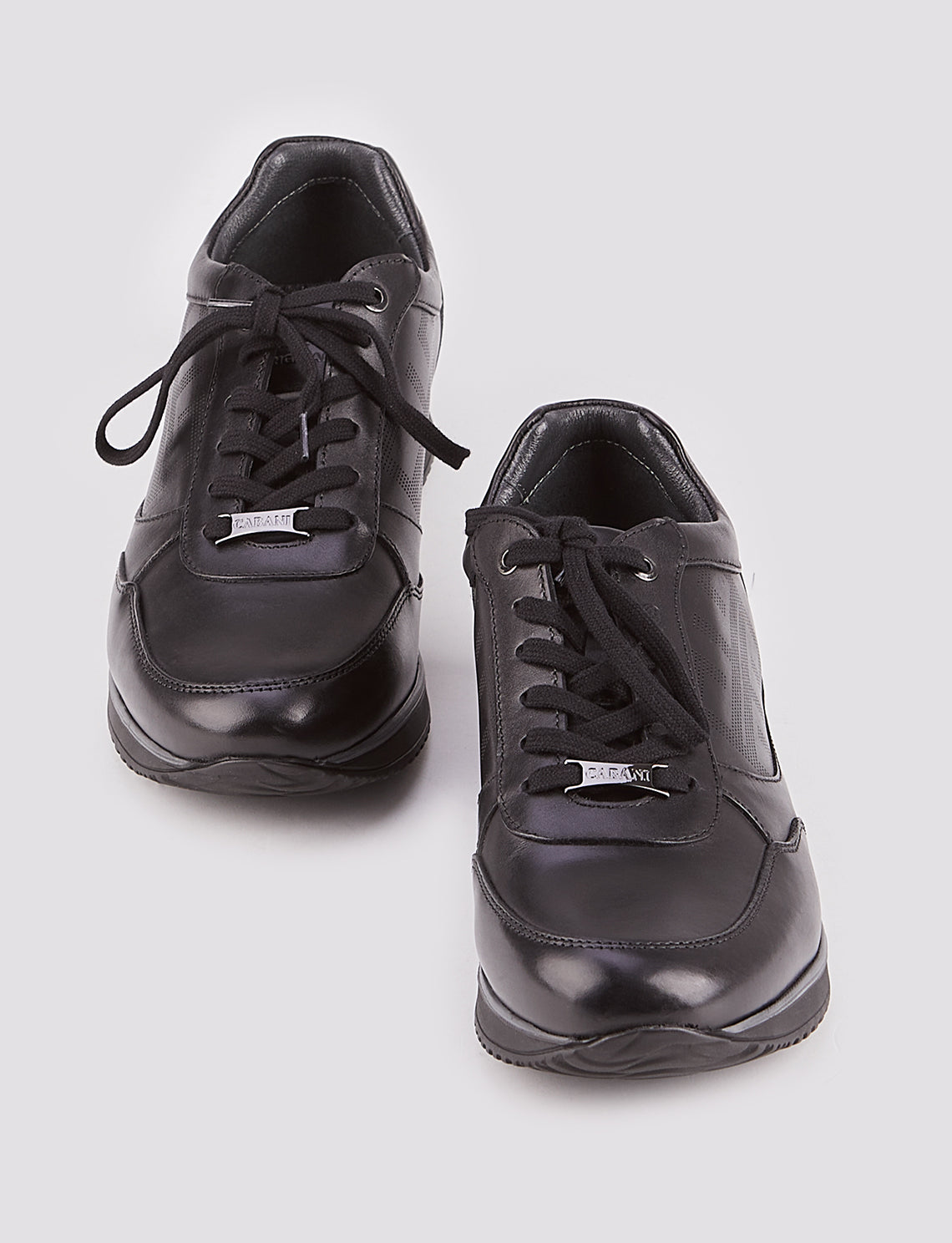 Cabani 183M548 Erkek %100 Hakiki Deri Günlük Ayakkabı 017 -Siyah Analin