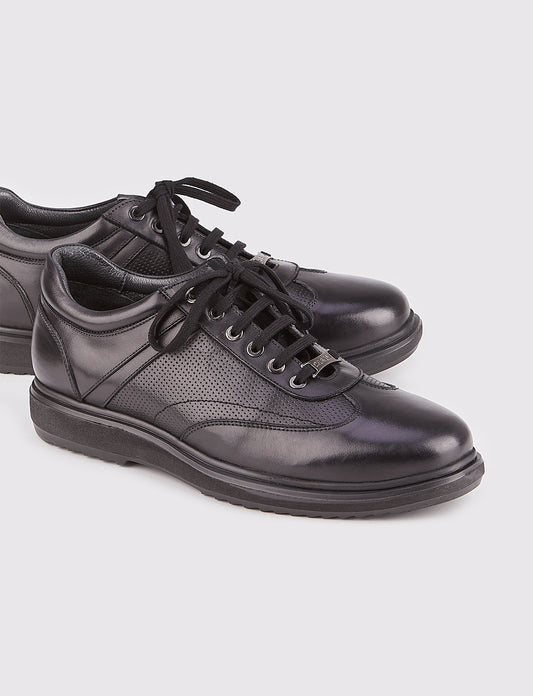 Cabani 144M1200B Erkek %100 Hakiki Deri Günlük Ayakkabı Siyah