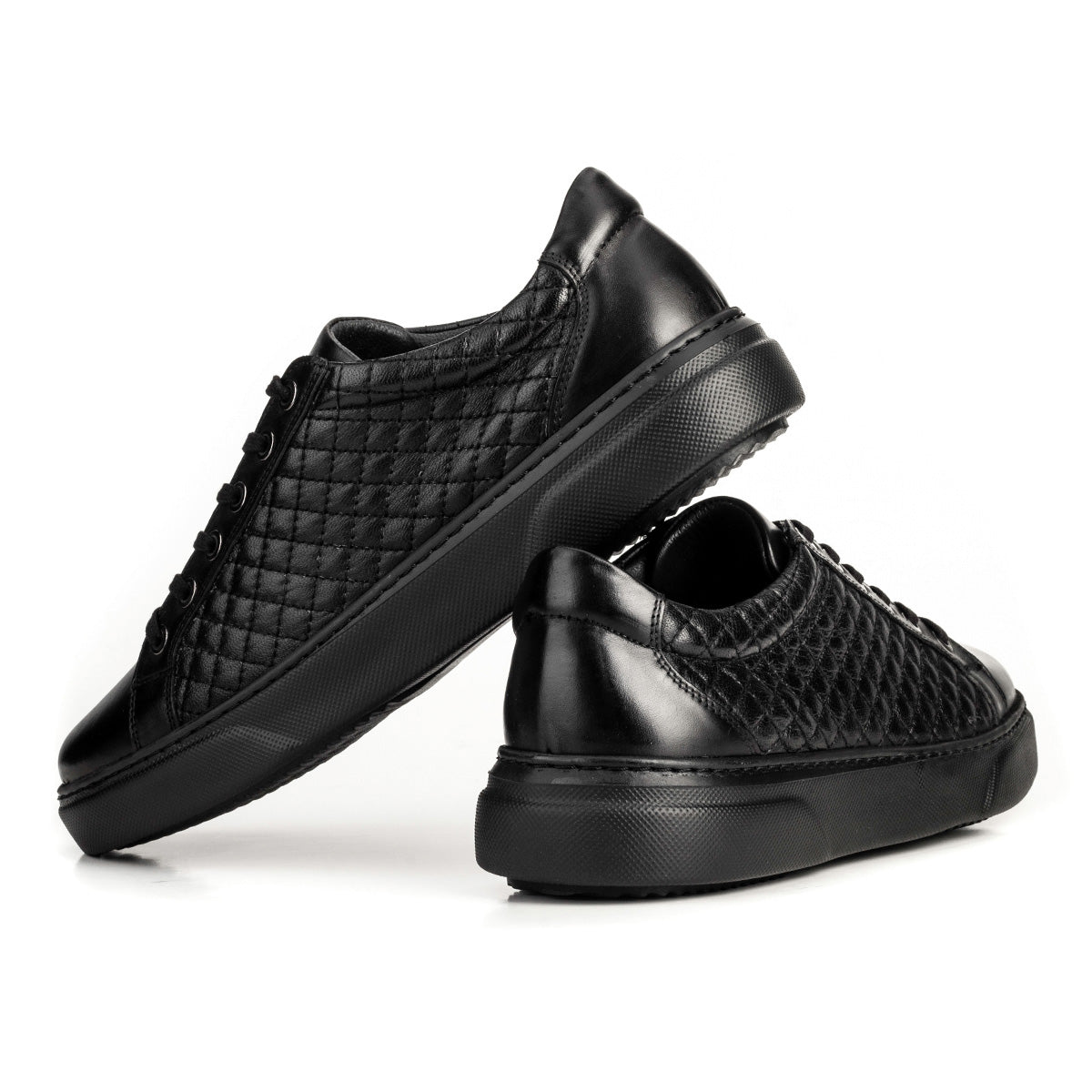 Cabani 162M995C Erkek %100 Hakiki Deri sneaker &spor Siyah