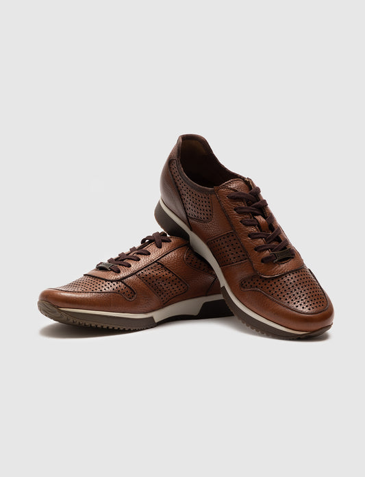 Cabani 183M1306 Erkek %100 Hakiki Deri Günlük Ayakkabı 269 Taba Kırma Floter