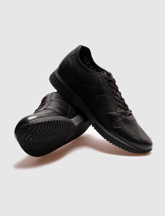 Cabani 183M1306 Erkek Nubuk Deri Günlük Ayakkabı 962 Siyah Nubuk - Siyah Flap