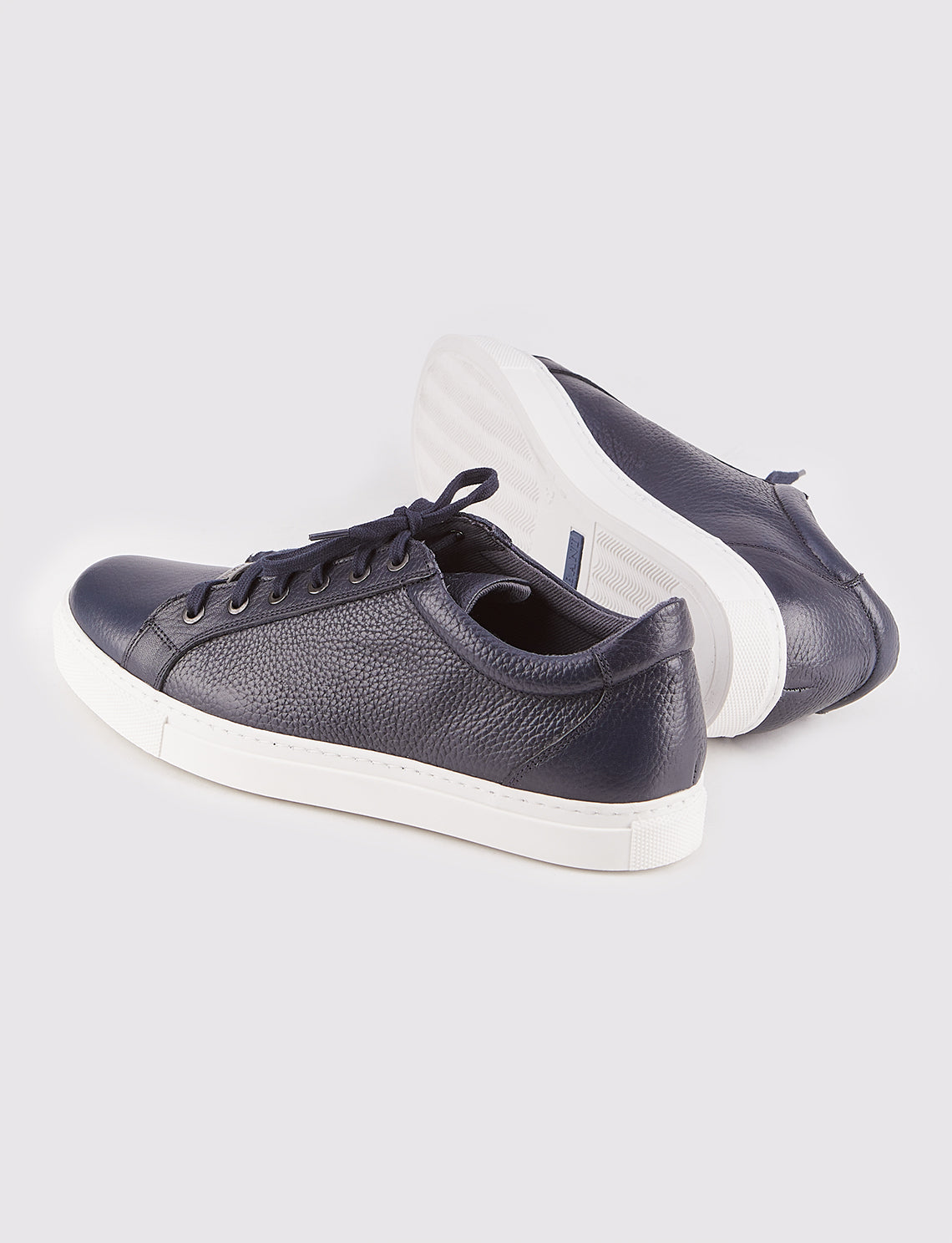 Cabani 312B995 Erkek %100 Hakiki Deri sneaker &spor Lacivert