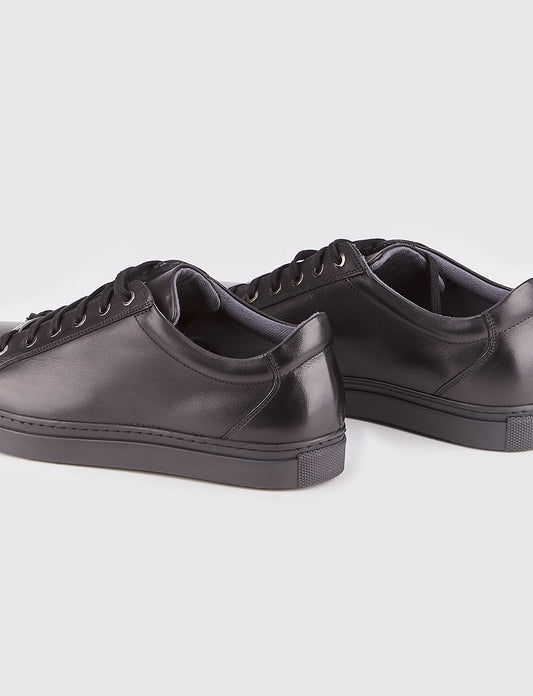 Cabani 312B995 Erkek %100 Hakiki Deri sneaker &spor Siyah