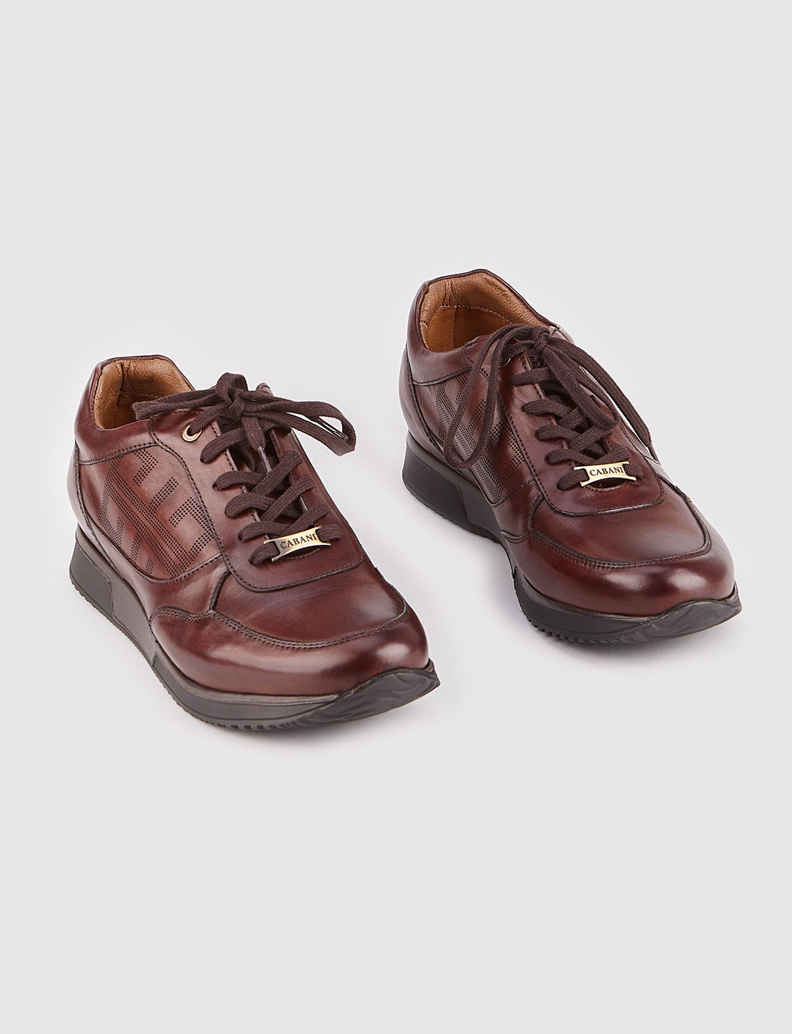 Cabani 183E548 Erkek %100 Hakiki Deri Günlük Ayakkabı Kahverengi