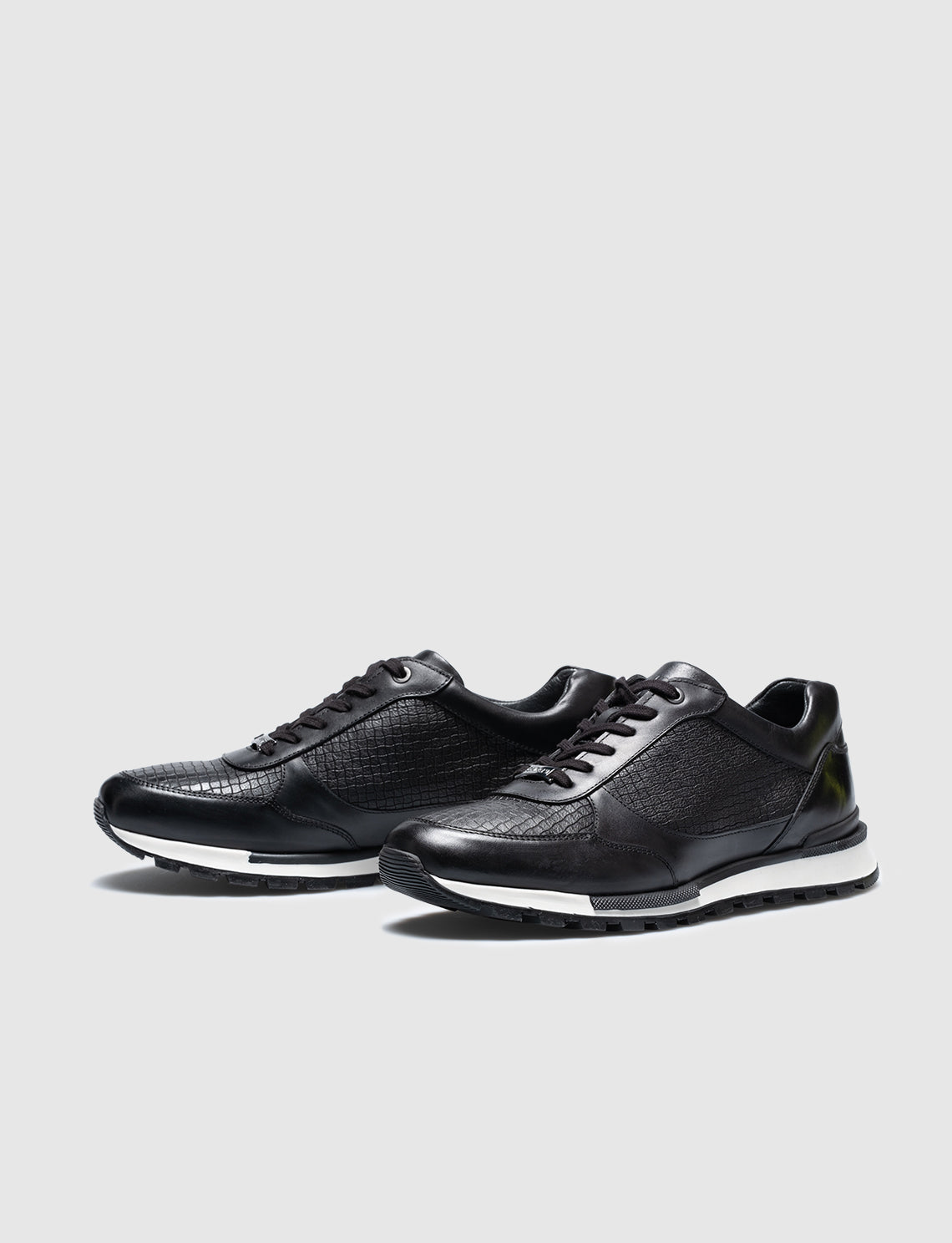 Cabani 460C548 Erkek %100 Hakiki Deri sneaker &spor Siyah