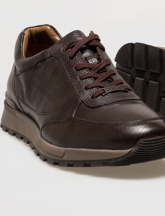 Cabani 460C548 Erkek %100 Hakiki Deri sneaker &spor 327 Kahve Kırma Floter