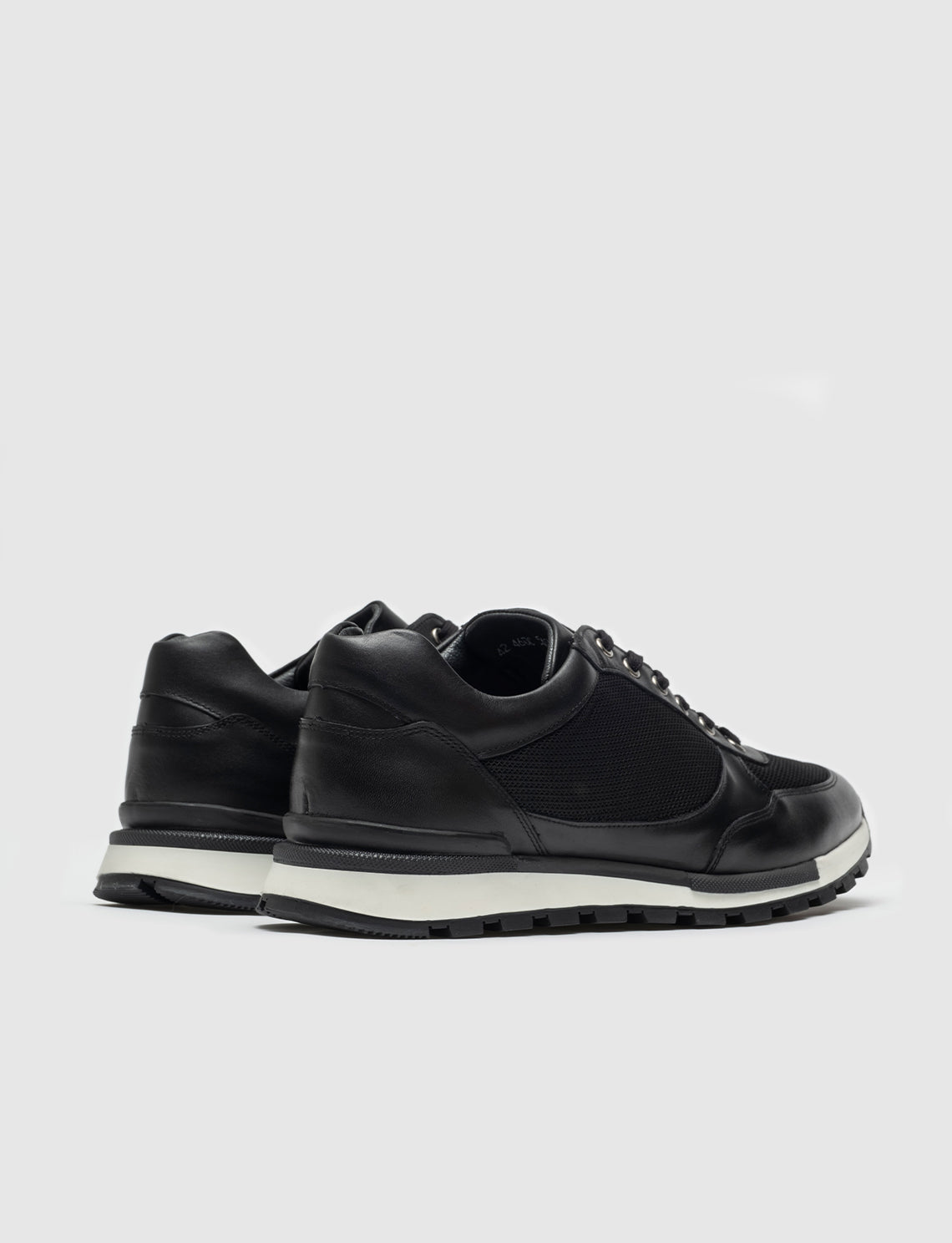 Cabani 460C548 Erkek %100 Hakiki Deri sneaker &spor Siyah