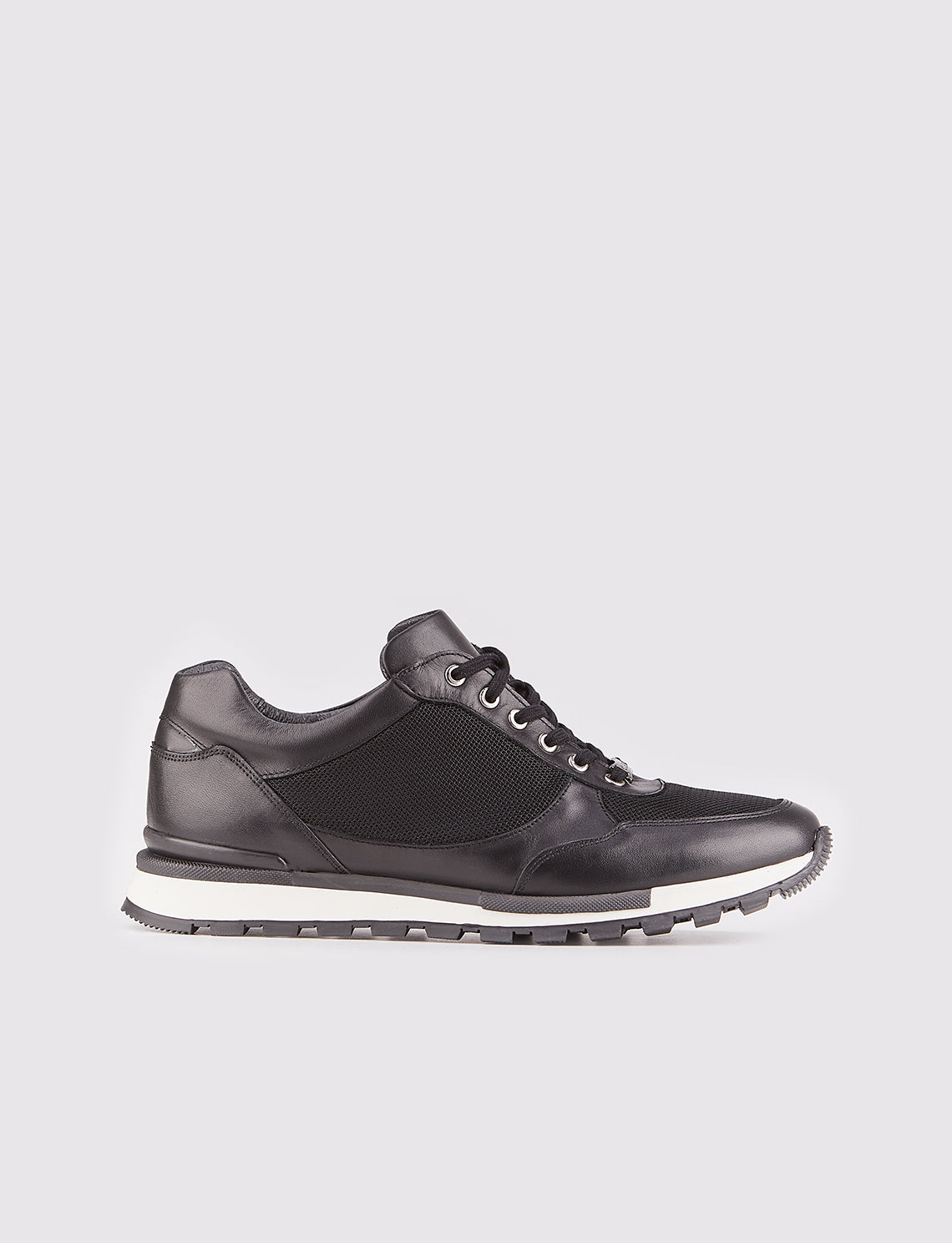 Cabani 460C548 Erkek %100 Hakiki Deri sneaker &spor 400 Siyah Napa