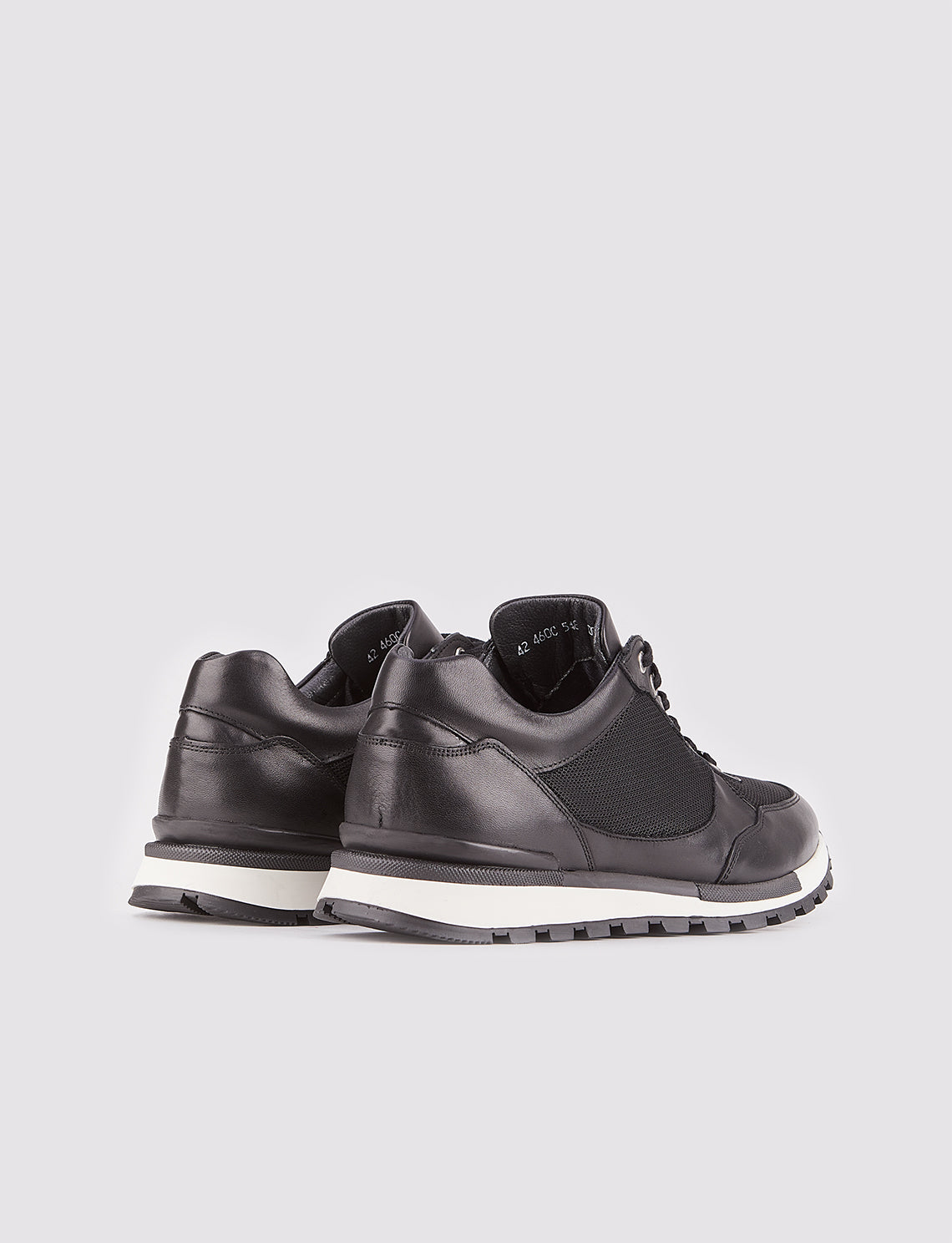 Cabani 460C548 Erkek %100 Hakiki Deri sneaker &spor 400 Siyah Napa