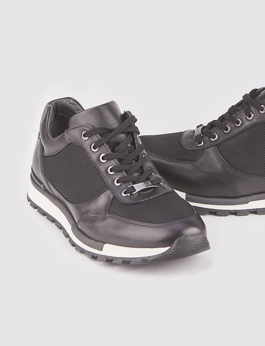 Cabani 460C548 Erkek %100 Hakiki Deri sneaker &spor Siyah