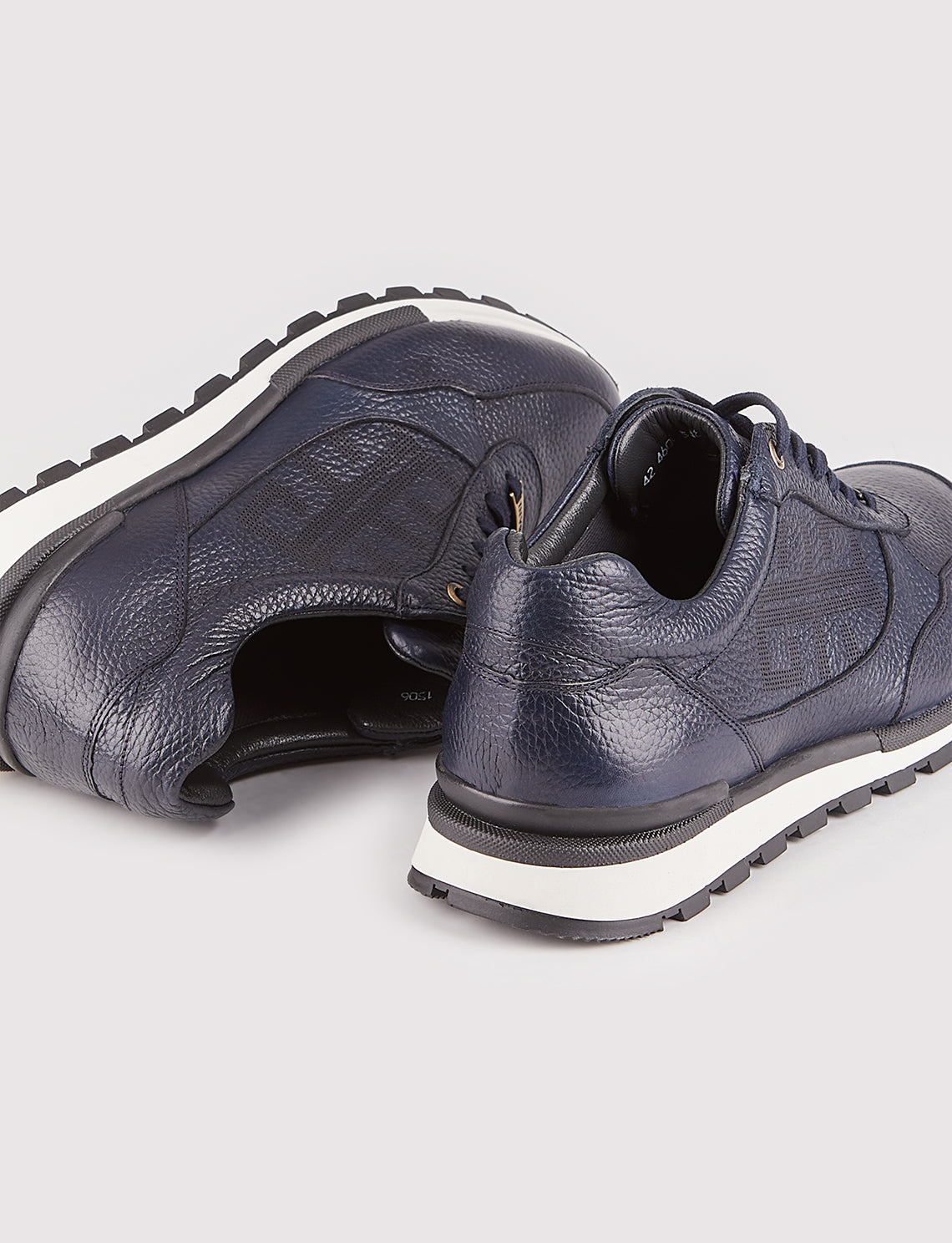 Cabani 460C548 Erkek %100 Hakiki Deri sneaker &spor Lacivert