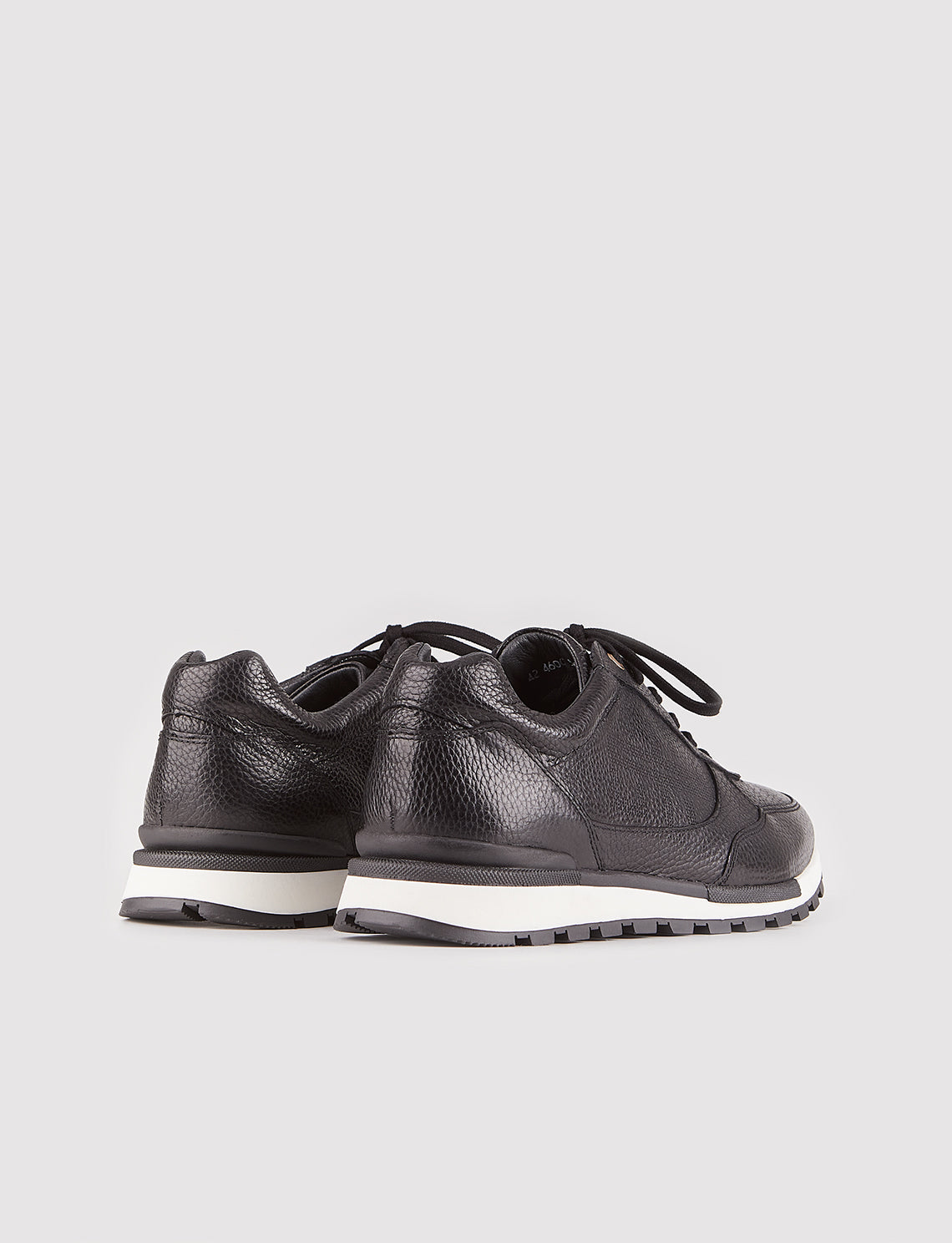 Cabani 460C548 Erkek %100 Hakiki Deri sneaker &spor Siyah