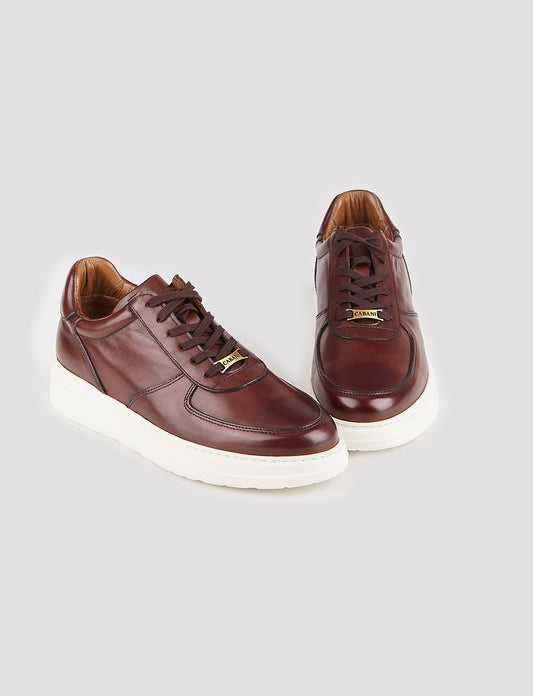 Cabani 184M1410 Erkek %100 Hakiki Deri sneaker &spor Kahverengi