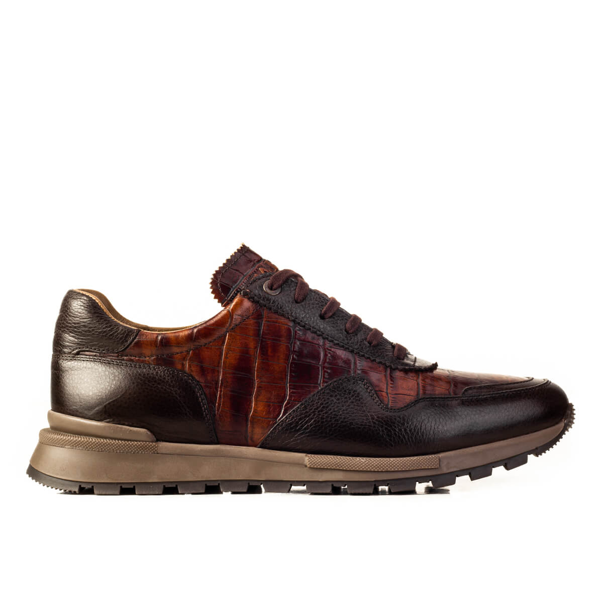 Cabani 460M1450 Erkek %100 Hakiki Deri sneaker &spor Kahverengi