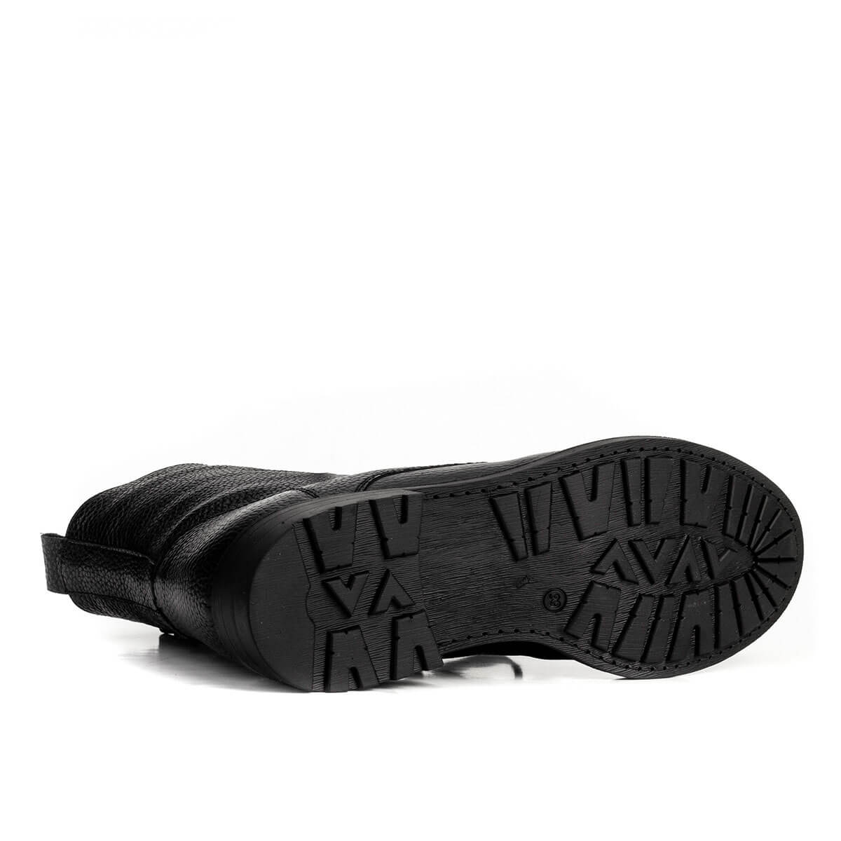 Cabani 261E1452 Kadın %100 Hakiki Deri Sneaker Bot Siyah
