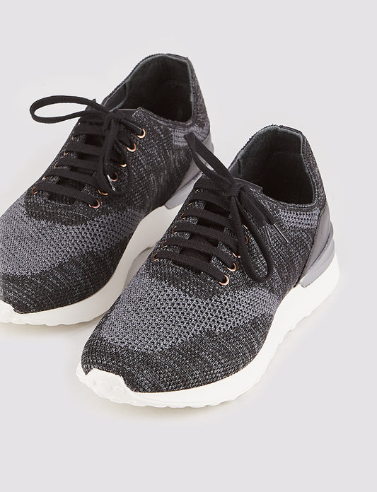 Cabani 316B1497 Erkek Triko Günlük Ayakkabı 060 Koyu Füme Kırcıllı Triko