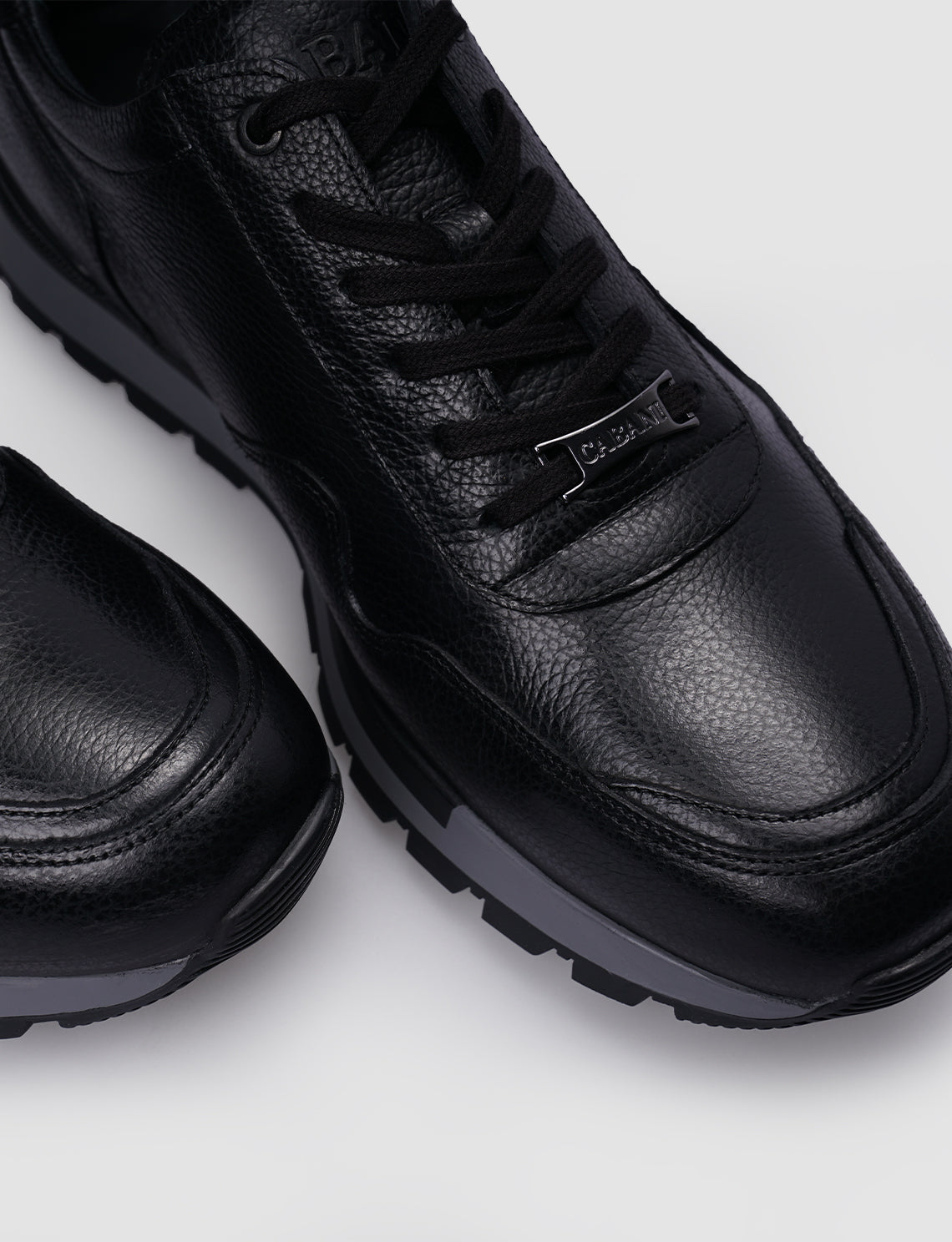Cabani 460M1450 Erkek %100 Hakiki Deri sneaker &spor Siyah