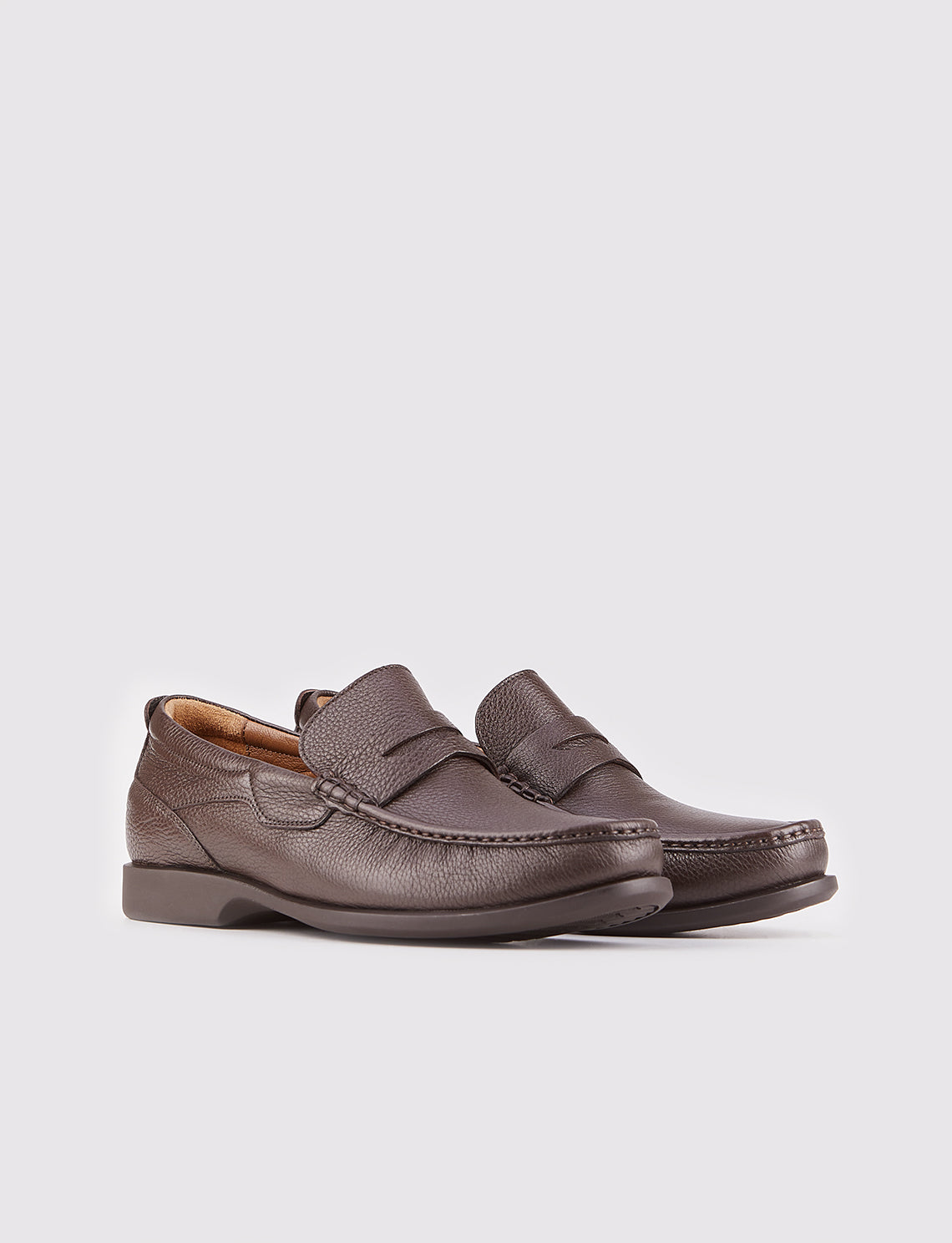 Cabani 121M284 Erkek %100 Hakiki Deri loafer & makosen Kahverengi