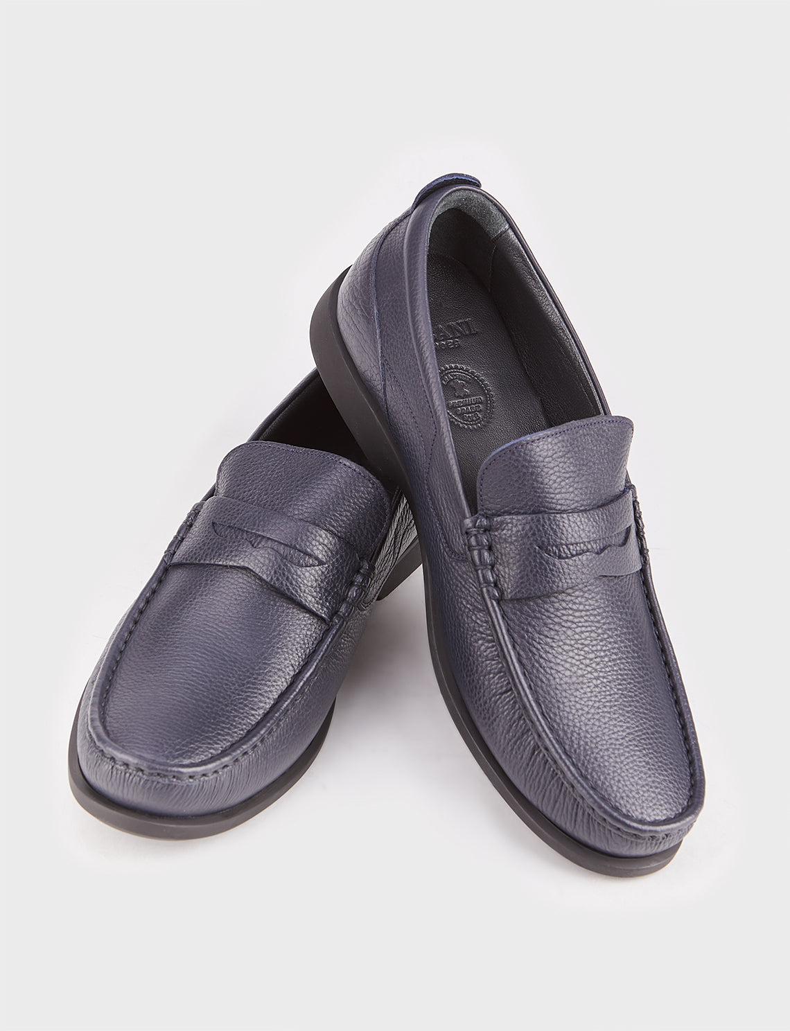 Cabani 121M284 Erkek %100 Hakiki Deri loafer & makosen 1116 Lacivert Geyik