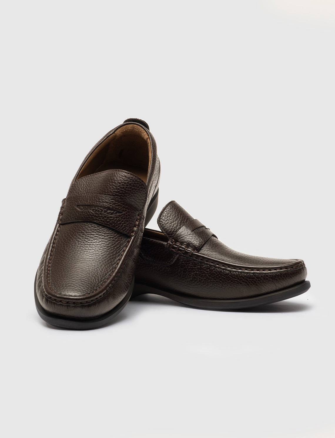 Cabani 121M284 Erkek %100 Hakiki Deri loafer & makosen Kahverengi