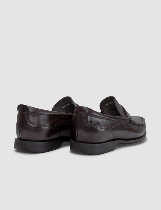 Cabani 121M284 Erkek %100 Hakiki Deri loafer & makosen Kahverengi
