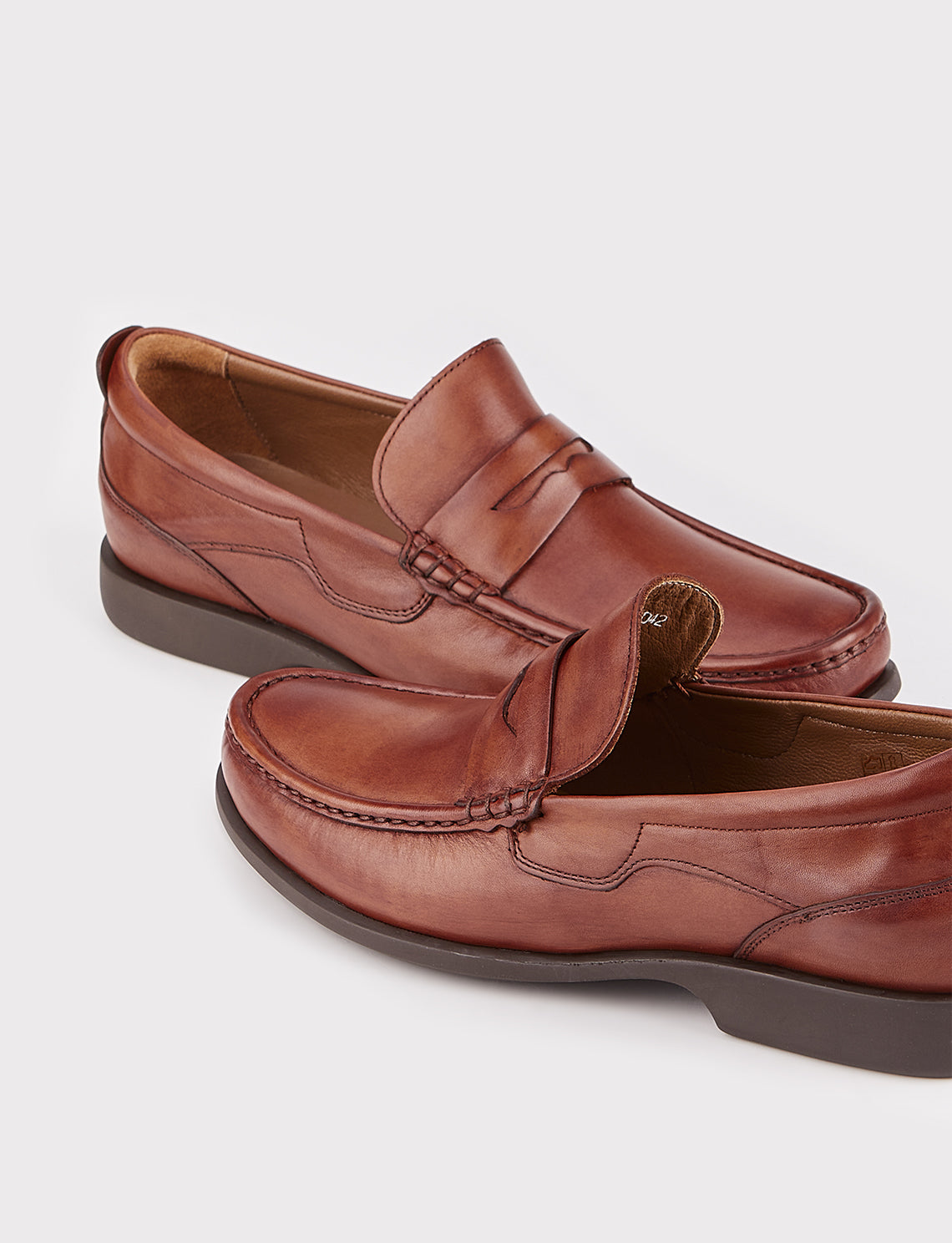 Cabani 121M284 Erkek %100 Hakiki Deri loafer & makosen 584 Fındık Sanetta