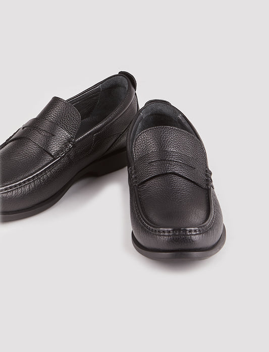 Cabani 121M284 Erkek %100 Hakiki Deri loafer & makosen 432 Siyah Geyik
